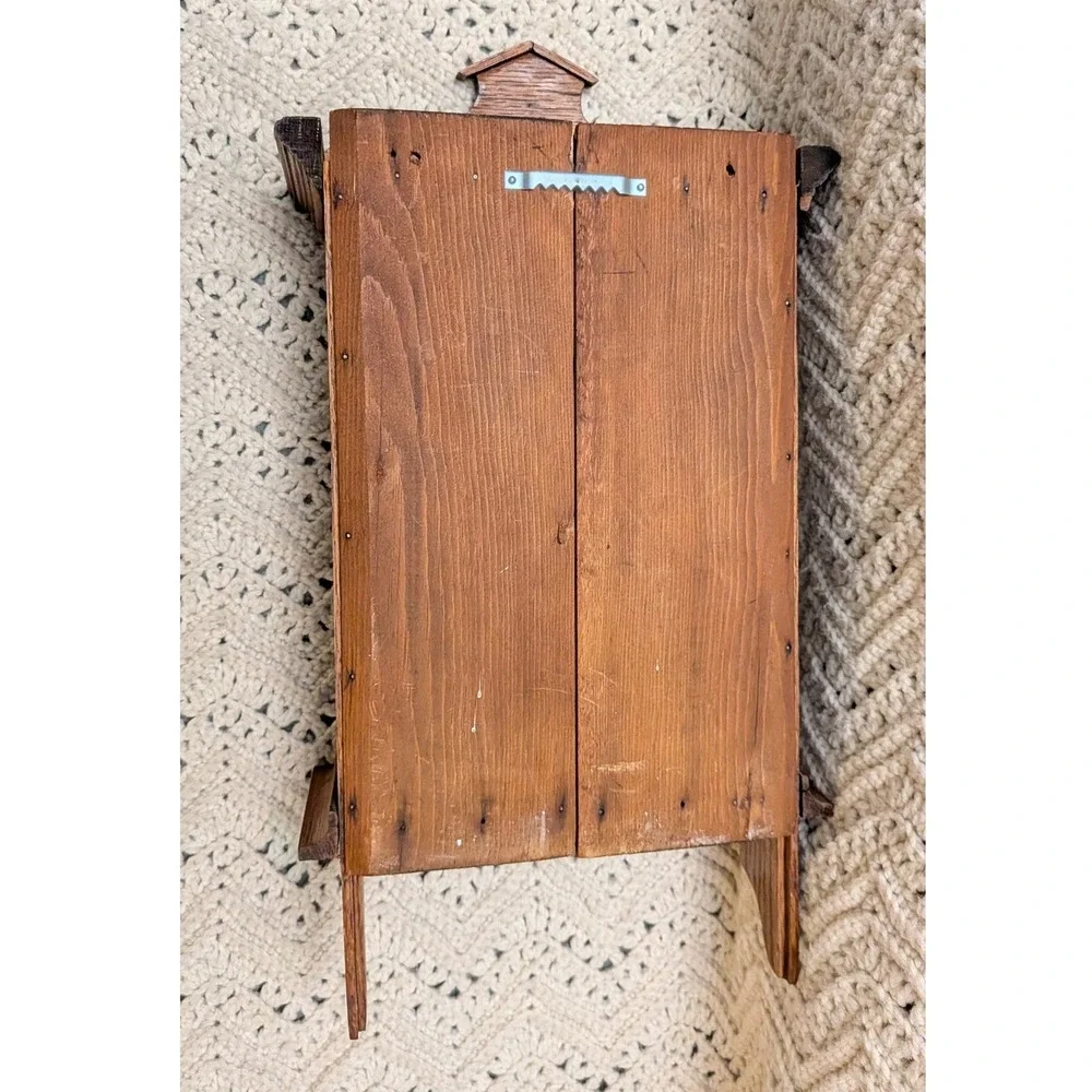 Vintage Wooden Apothecary Wall Cabinet 9 Drawer Spice Chest  Box 16x8x3